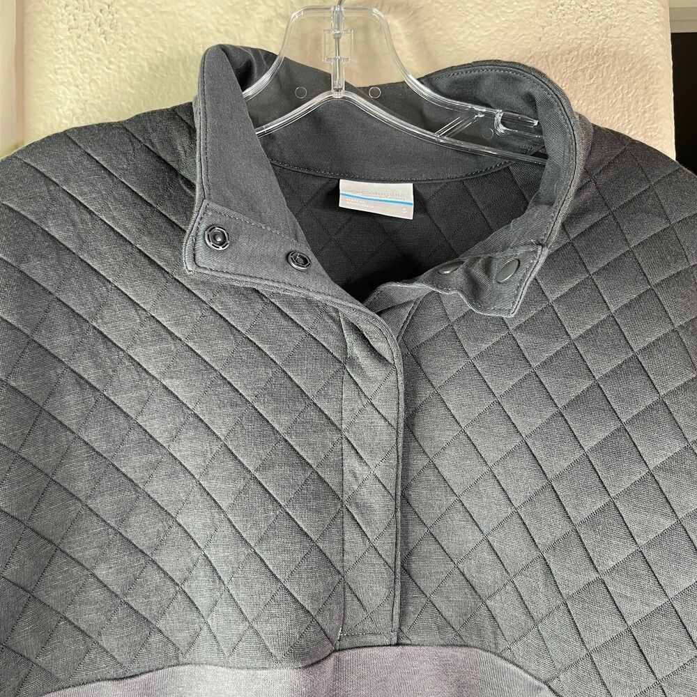 Columbia Women's Hart Mountain Quilted 1/2 Snap Sweater Size Small #561 - Picture 5 of 12